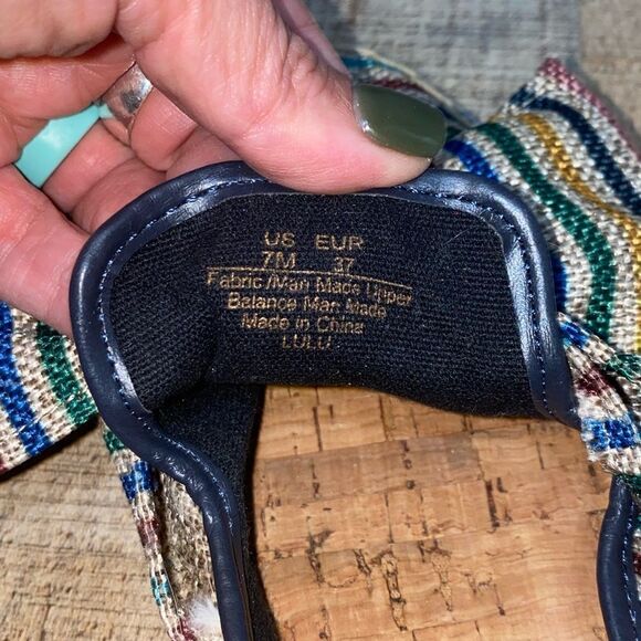 Circus Sam Edelman Lulu Striped Bow Espadrille mules - Picture 12 of 14